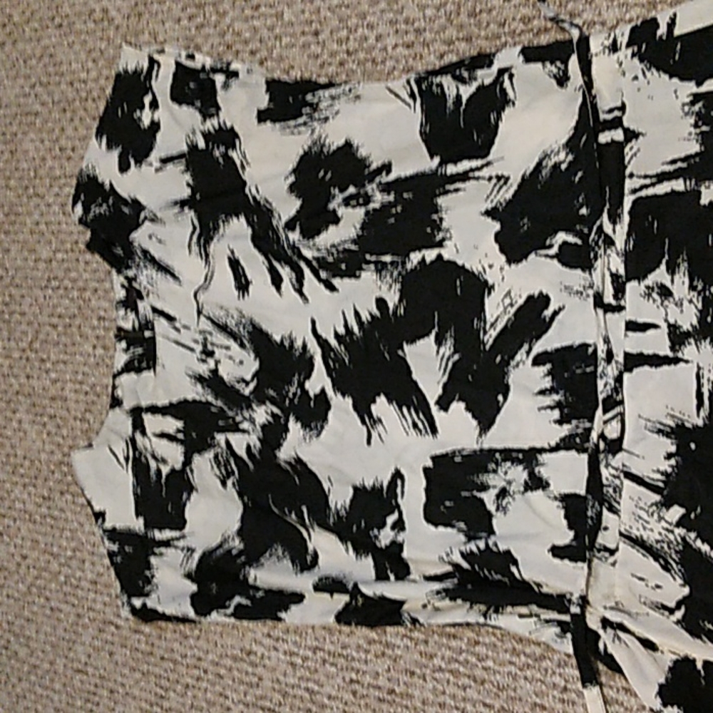 Black and White Paintbrush Art Dress